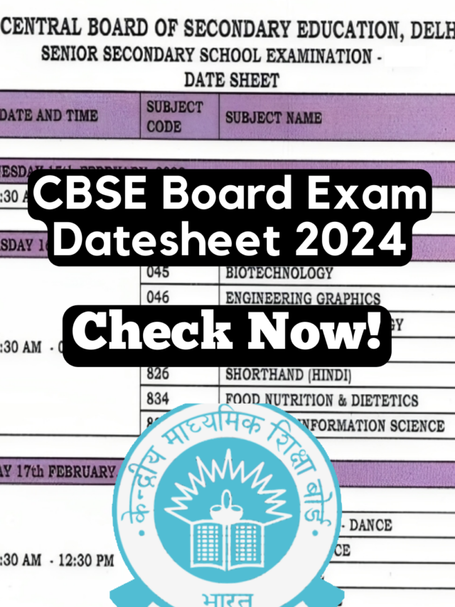 How to download CBSE 2024 Date Sheet when released?